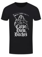Reaper Carpe Diem, Bitches Men`s Black T-Shirt [XXL (44"-46")]