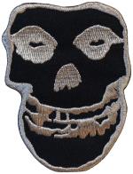 Patch Inverted Silver Skull (8,7 X