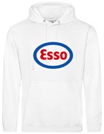 Esso Classic logo / Vit - L (Hoodie)
