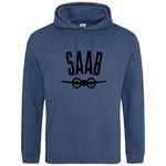 SAAB Classic logo / Blå - L (Hoodie)