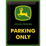Plåtskylt Retro / John Deere Parking 39x29 cm