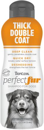 Tropiclean - perfect fur thick double coat shampoo - 473ml