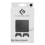 Floating Grip Playstation 4 Pro and Controller Wall Mount - Bundle (Black)
