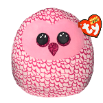 Ty Plush - Squish a Boos -  Pinky the Owl (25 cm) (TY39300)