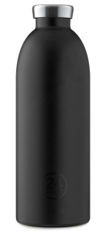 24 Bottles - Clima Bottle 0,85 L  - Stone Finish - Tuxedo Black