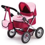 Bayer - Dolls Pram - Trendy - Red/Pink