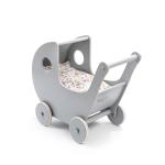 Smallstuff - Wooden Doll Stroller - Grey