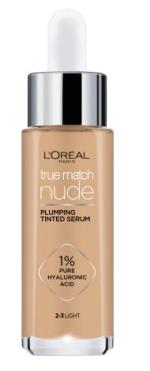 L`Oréal - True Match Nude Plumping Tinted Serum - Light 2-3