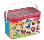 HAMA - Midi Beads  - 10.000 Beads in Bucket - Pastel Mix (202-50)