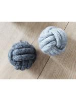 Wooldot - Knotted Dog Ball - Charcoal Grey - 8cm