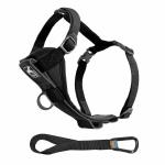 KURGO - Tru-Fit Smart Harness w/ Seatbelt Tether M Black