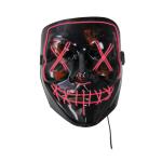 Joker - Halloween - LED Mask Horror Red