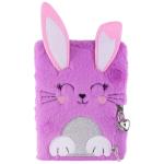 Tinka - Plush Diary with Lock - Purple Rabbit