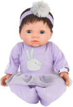 Tiny Treasure - Doll w/ Brown Hair & Purple Tutu Dress