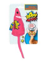 BAM! - Toy with Catnip - 10 cm - Mouse Pink