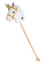 Teddykompagniet - Unicorn on stick, White