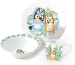 Stor - 3-Piece Ceramic Gift Set - Bluey