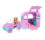 Sparkle Girlz - Doll w. Jeep And Caravan