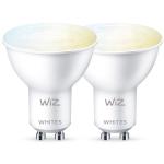 WiZ: WiFi Smart LED GU10 50W Varm-kallvit 2-pack