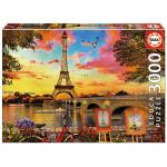 Educa - Puzzle 3000 -  Sunset in Paris