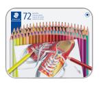 Staedtler - Coloured pencil hexagonal in metal boks, 72 pc