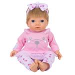 TINY TREASURES - Pink Bunny Baby Blond Hair