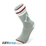 ASSASSIN`S CREED - Socks- Grey - White - Crest