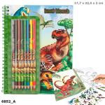 Dino World - Colouring Book With Coloured Pencils (46852)