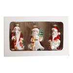 DGA - Set of 3 - Christmas Ornaments - Santas
