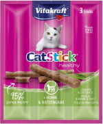 Vitakraft - Cat Stick chicken & cat grass 3 sticks 18 g