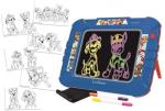 Lexibook - Paw Patrol Neon Luminous Drawing Board with pens and templates (CRNEOPA)