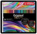 Stabilo - STABILO ORIGINAL Colouring Pencils - Metal box with 24 colours