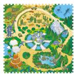 Magni - Floor puzzle with dino park - 9 foam tiles