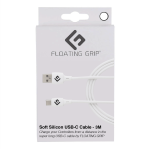 Floating Grip 3M Silicone USB-C Cable (White)
