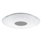 EGLO - Lanciano-Z ceiling lamp chrome and white with crystal effect Ø45 - TW - Zigbee, Bluetooth