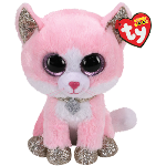 TY Plush - Beanie Boos - Fiona The Pink Cat (Regular)