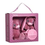 My Teddy - Giftbox - Comforter & Small Rabbit - Rosa