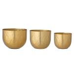 Creative Collection - Set of 3 - Bati Flowerpots - Brass