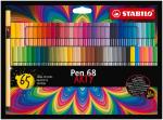 Stabilo - Pen 68 ARTY, cardboard wallet of 65 colors
