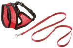 Karlie - Mesh Cat Harness With Leash Kitten S - Red/Black