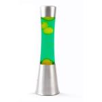 iTotal - Lava Lamp 40 cm - Silver Base, Green Liquid and Yellow Wax