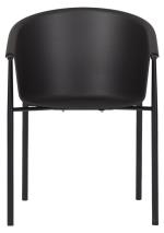 Living Outdoor - Aeroe  Garden Chair - Metal/Plastic - Black/Black