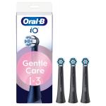 Oral B - Oral-B iO Series Gentle Care Replacement Brush Heads - Black - 3 count
