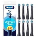 Oral B - Oral-B iO Series Ultimate Clean Black Replacement Brush Heads - Black - 8 count