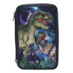 Dino World - Triple Pencil Case with LED - GALAXY