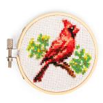 Kikkerland - Cardinal MiniCross Stitch Embroidery