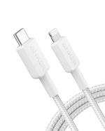 Anker - 322 USB-C to Lightning Cable (6ft Braided) - White