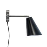 Dyberg Larsen - Oswald black / brushed steel wall lamp