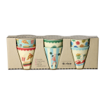 Rice - Melamine Cups with Fun Fair Prints - Mint - Small