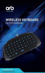 Playstation 4 Controller Keyboard Blue Blacklit